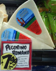 Pecorino Romano Raw milk cheese