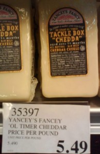 Yancy's XX-Sharp ‘Ol Timer Tackle Box “Chedda” – all natural raw milk cheese