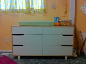 baby nursery ikea drawers dresser