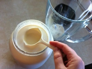 skimming the cream raw milk