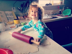 toddler helper pie crust baking rolling pin
