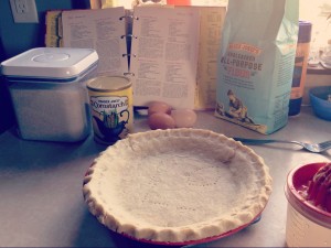 empty prepared pie crust from scratch