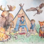 whimsical whimsy owl squirrel mouse fox moose