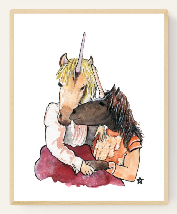queer unicorn art LGBT artist